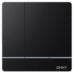 Triple 10A Panorama Switch - Black